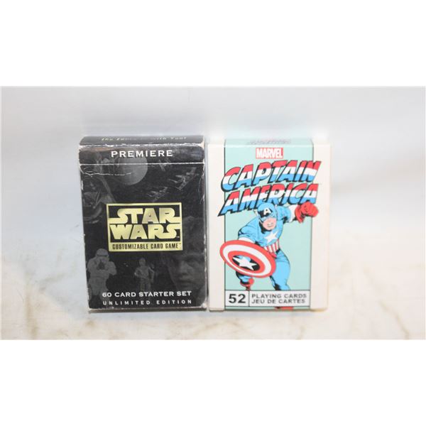 STARWARS CARDGAME AND MARVEL