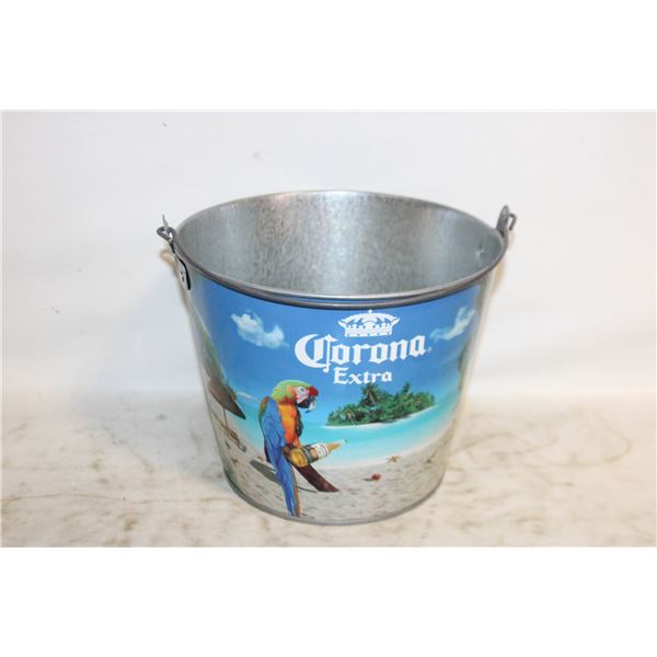 CORONA EXTRA GALVANIZED METAL ICE BUCKET
