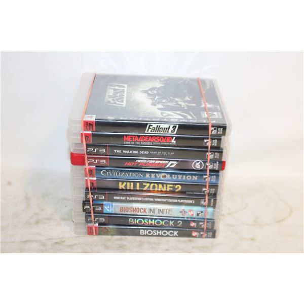 PS3 GAMES LOT OF 10