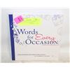 Image 1 : WORDS FOR EVERY OCCASION- VERSES & SAYINGS BOOK