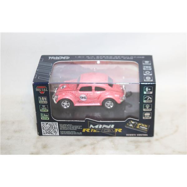 MINI R/C BEETLE 1:64 SCALE ALLOY REMOTE