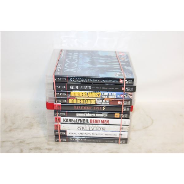 PS3 GAMES LOT OF 10