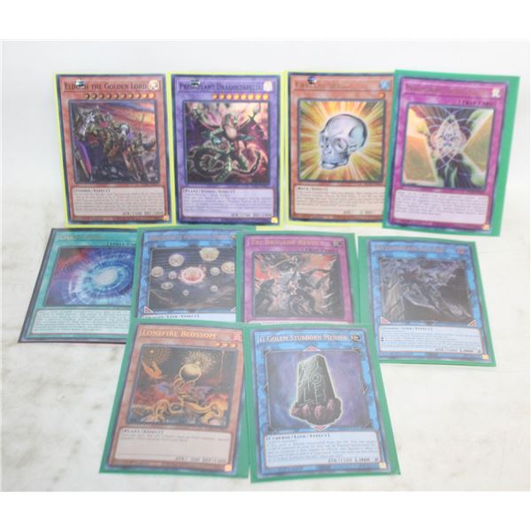 YU-GI-OH FOIL CARDS IN SLEVES VARIOUS