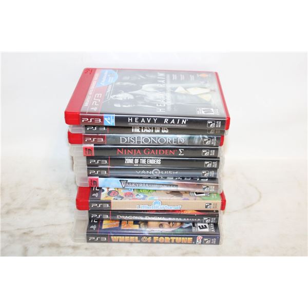 PS3 GAMES LOT OF 10