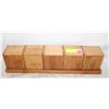 Image 1 : WOODEN 5 CUBE STORAGE CENTER