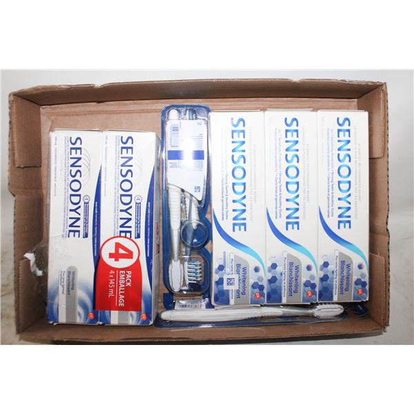 NEW SEALED TOOTHPASTE AND TOOTHBRUSHES