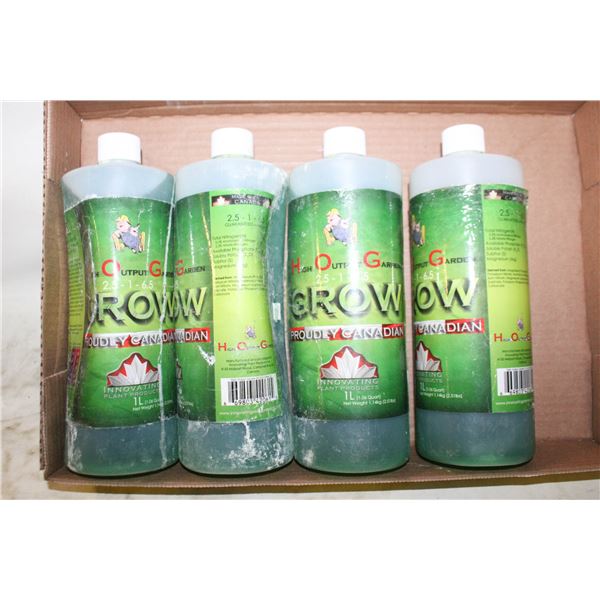 3-1/2 LTRS H.O.H. GROW 3 PART NUTRIENT FORMULA