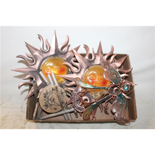 2 SUN STARS WITH ANGEL THEME WIND CHARM