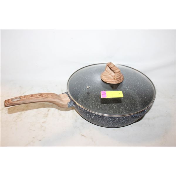 NATURAL ELEMENTS 12" DEEP COOKING PAN WITH LID
