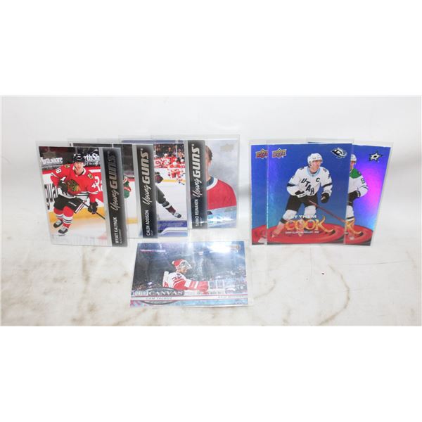 LOT OF 10 HOCKEY CARDS INCLUDING YOUNG GUNS