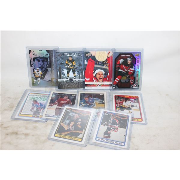 LOT OF 10 HOCKEY CARDS INCLUDING