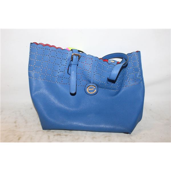 BLUE TOTE HANDBAG