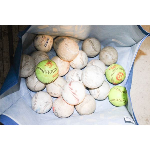 BAG OF SOFTBALLS