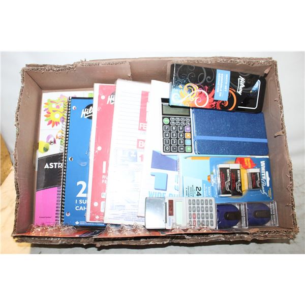 FLAT OF UNUSED STATIONARY/OFFICES DESK-