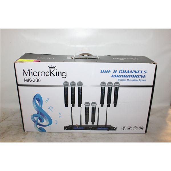8 WIRELESS MICROPHONES UNUSED