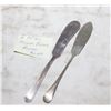 Image 1 : 2 - ANTIQUE SILVER PLATED BUTTER KNIVES