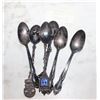 Image 1 : 6 - SILVER PLATED SOUVENIER SPOONS