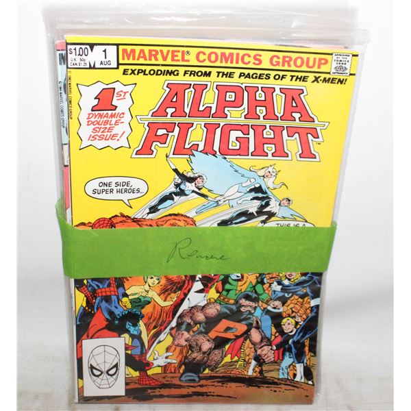SEVEN ALPHA FLIGHT COMICS #1 AND OTHERS