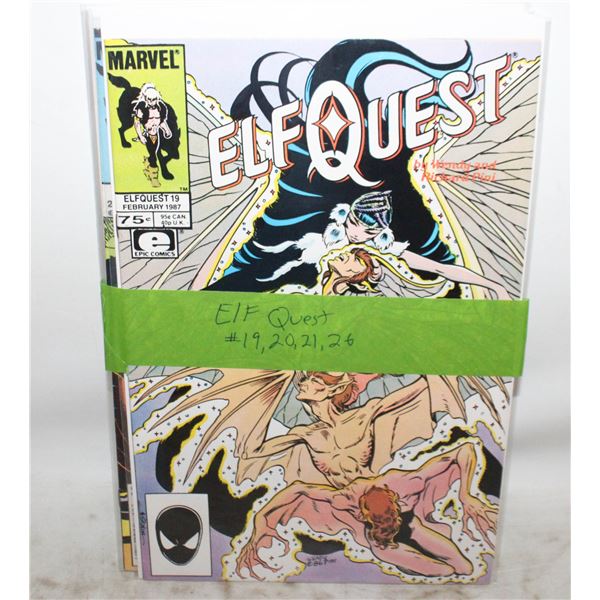 ELF QUEST #19, #20, #21, #26 COMICS