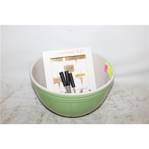 5PK GOLD CHEESE MARKERS SET + MINIATURE