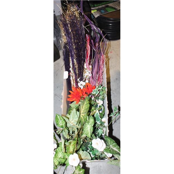 COLLECTION OF SILK FLOWERS