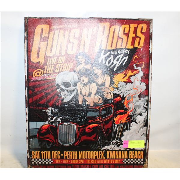GUNS N' ROSES 16X20 WALL ART CANVAS