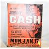 Image 1 : JOHNNY CASH 16X20 WALL ART CANVAS