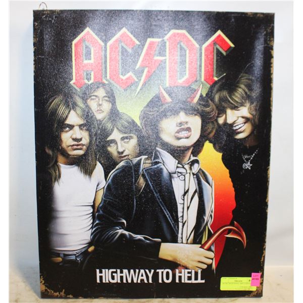 AC/DC 16X20 WALL ART CANVAS
