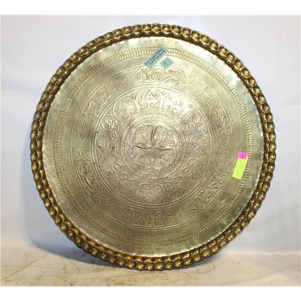 ORNATE ANTIQUE GOLDTONE METAL WALL