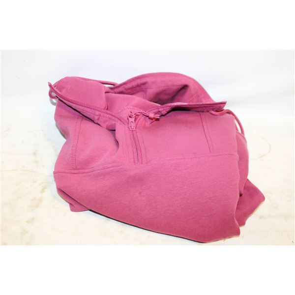 BUFFALO WOMENS 1/4 ZIP UP TOP PINK SIZE SMALL