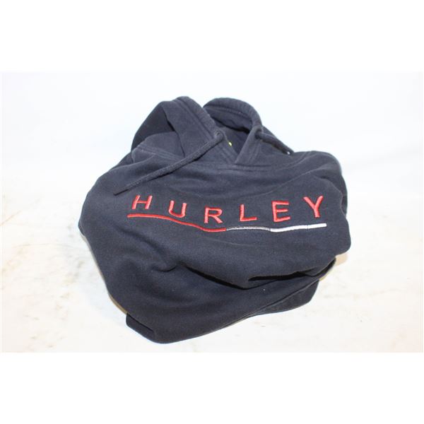 HURLEY FLEECE HOODIE BLACK SIZE SMALL