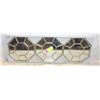 Image 1 : NEW SEALED 3PC HONEYCOMB MIRROR SET
