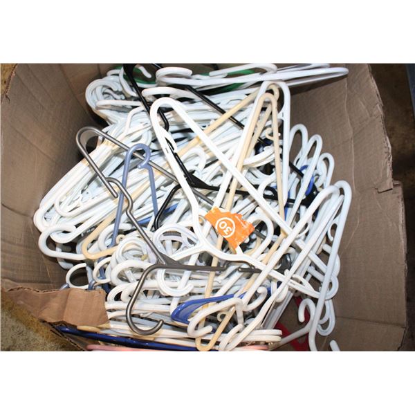 LARGE BOX OF HANGERS