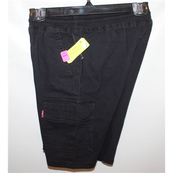 LEVI'S BOYS SHORTS WITH DRAWSTRING BLACK SIZE M 8