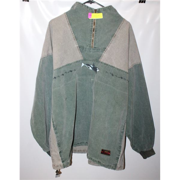 VINTAGE ORCA COASTLINE CANADA SIZE XL PARTIAL ZIP-