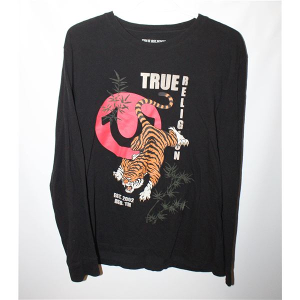 MENS LARGE TRUE RELIGION LONG SLEEVE SHIRT