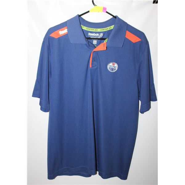 REEBOK EDMONTON OILERS POLO SHIRT