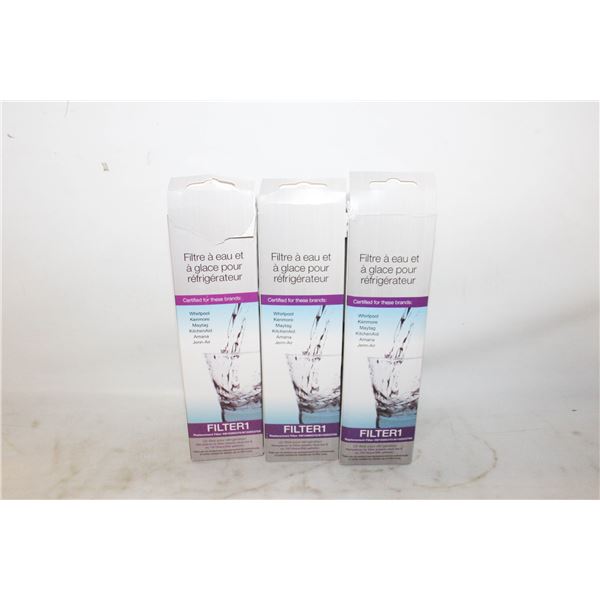 3 ICE/WATER FILTERS W10295370/W10295370A
