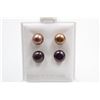 Image 1 : #119-NATURAL AKOYA PEARL STUD EARRINGS