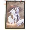 Image 1 : 37X25 INDIGENOUS WALL ART CANVAS FRAMED