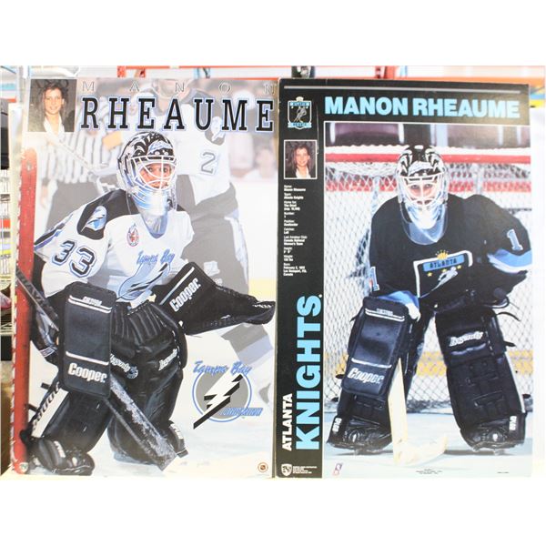 2 MANO RHEAUME POSTERS