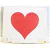 Image 1 : HEART CARDBOARD SHOP DISPLAY- 22" X 19"