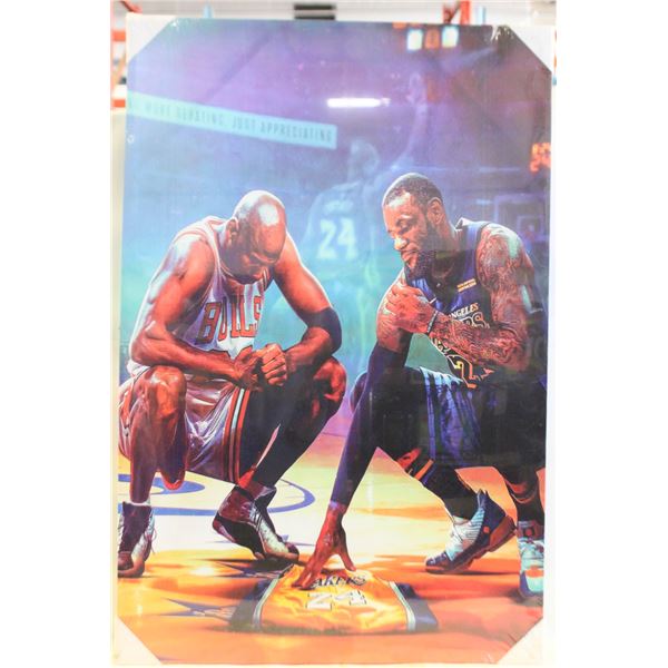 NEW KOBE BRYANT MEMORIAL CANVAS ART -
