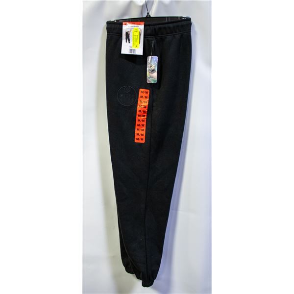 NEW NHL EDMONTON OILERS JOGGERS BLACK SIZE MEDIUM