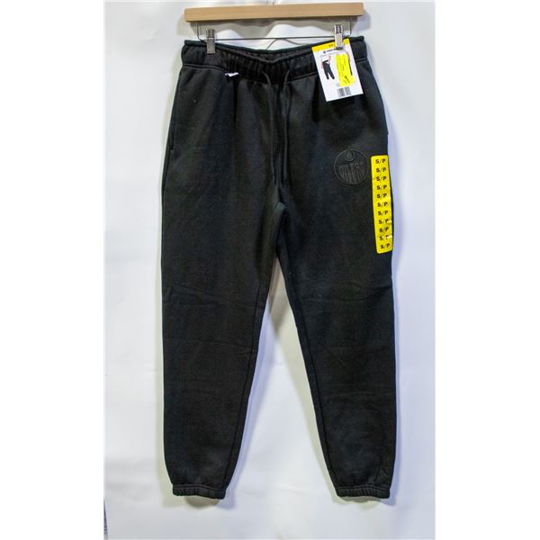 NEW NHL EDMONTON OILERS JOGGERS BLACK SIZE SMALL