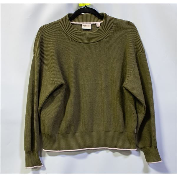 SCOTCH & SODA WOMENS KNIT SWEATER GREEN SIZE MED