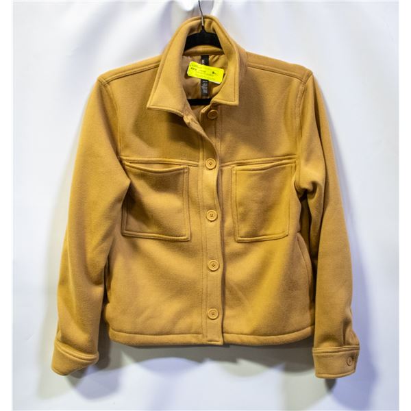 MONDETTA WOMENS CROPPED JACKET BEIGE SIZE XS