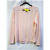 Image 1 : MONDETTA WOMENS LONG SLEEVE RIBBED SHIRT PINK SZ L