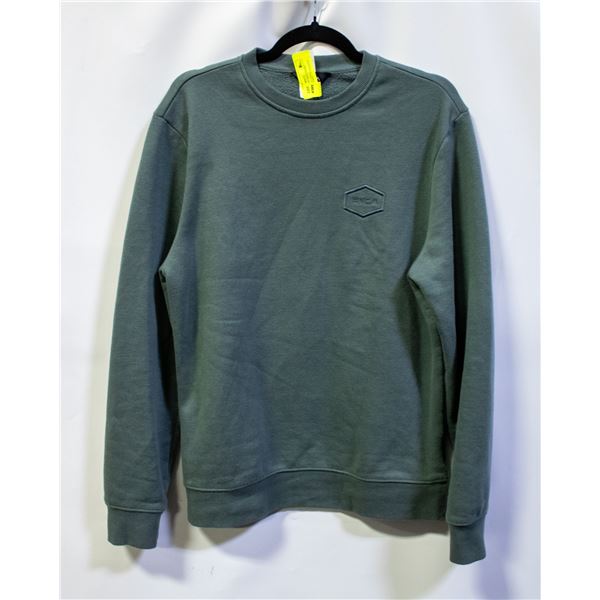 RVCA PULLOVER SWEATSHIRT DARK TEAL SIZE SMALL