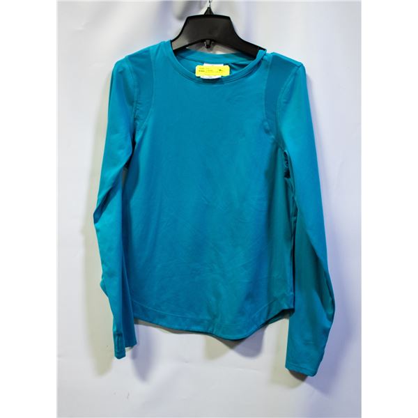 SAGE WOMENS ACTIVE TOP BLUE SIZE XSMALL